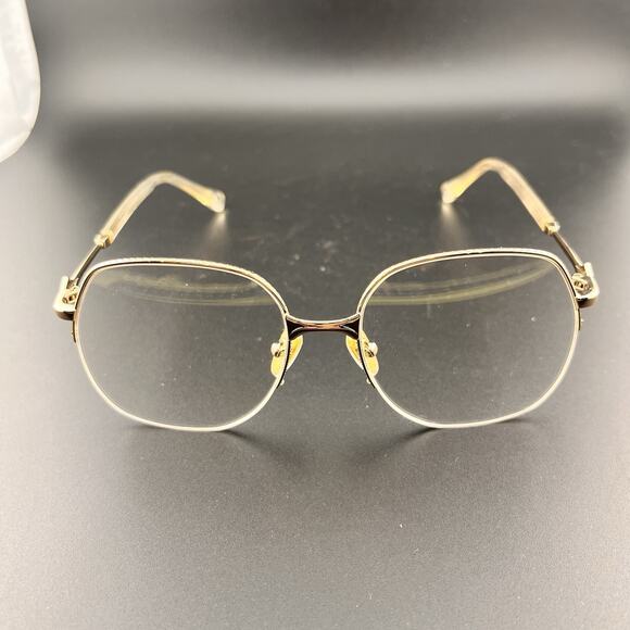 VTG KAREN WALKER Valentina 1927263 145 MM Butterfly METAL EYEGLASS FRAMES Gold - Picture 1 of 9
